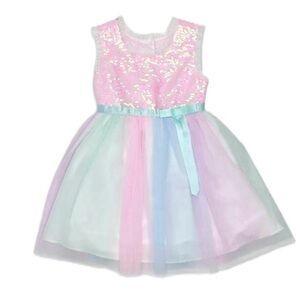 Jona Michelle Girls 3T Pastel Tulle Party Dress | EUC